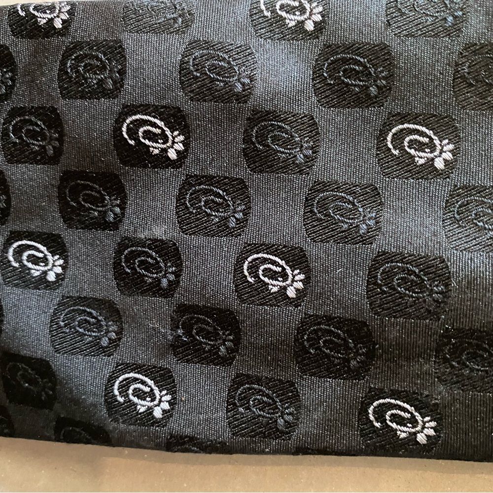 Black Patterned Tie - image 2